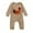 Khaki, variant on Zshosam Baby Romper Infant Baby boy Jumpsuit Long Sleeve Romper Newborn Boy One Piece Jumpsuit Size 3 6 Months,(Khaki 3-6 Months)