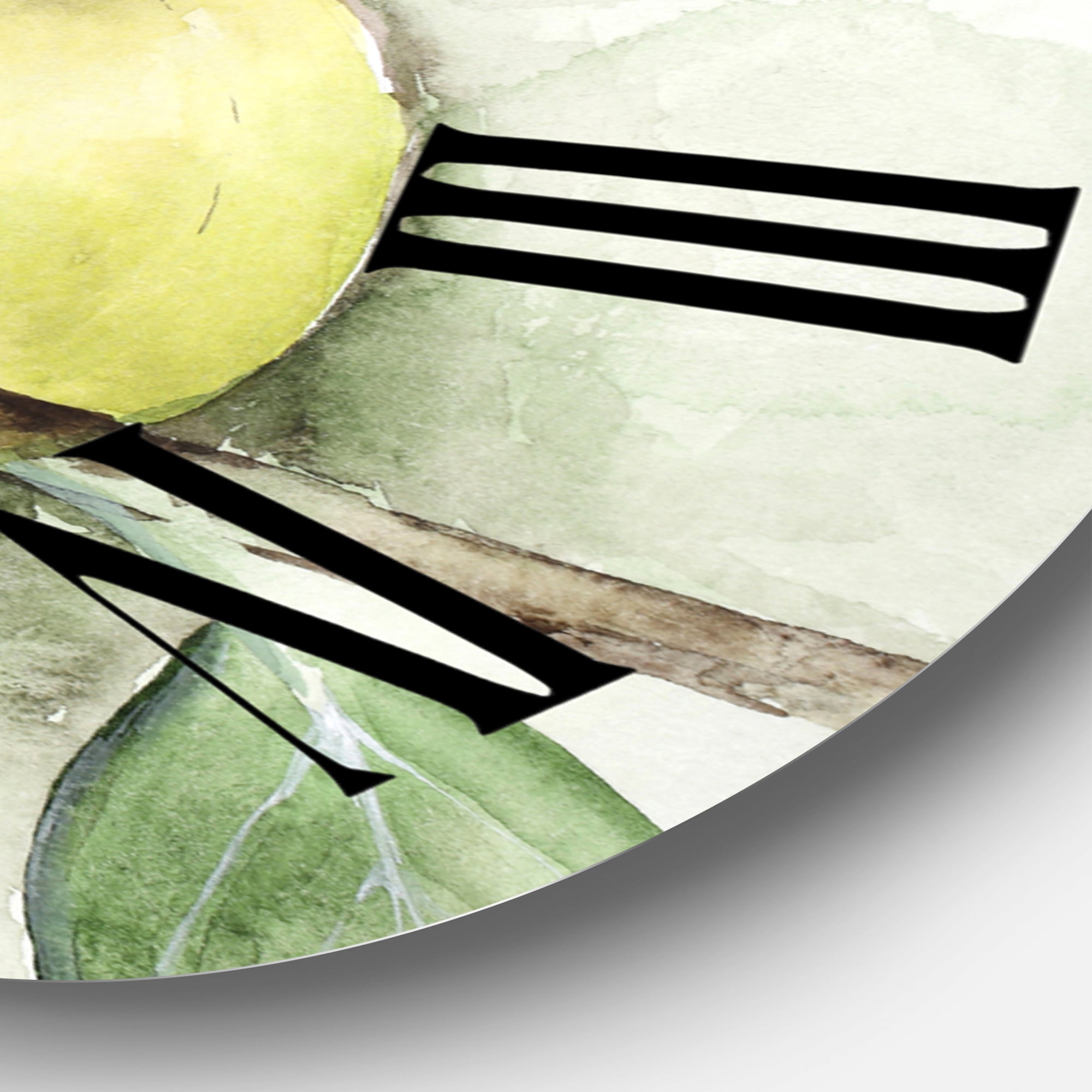 Designart 1 in Farmhouse Wall Clock