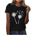 thumbnail image 1 of Kaemgyyd T-Shirt Grande Taille pour Femmes, Mignon, à Imprimé Graphique, Col Rond, Doux, Léger, Manches Courtes, 1 of 4