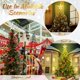 thumbnail image 3 of Decoración para árbol de Navidad Nuanchu Silver Glitter con 20 luces LED, 3 of 7