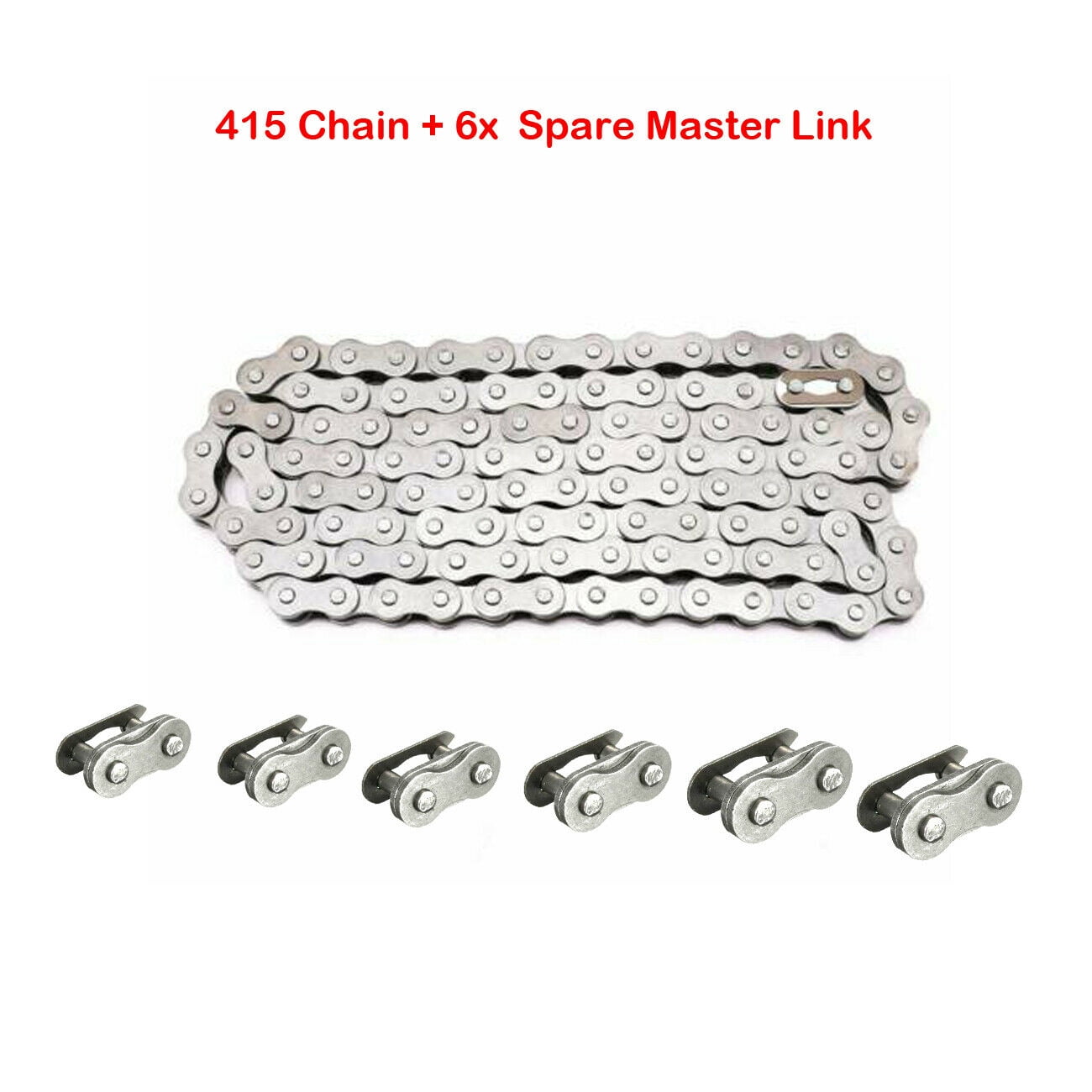 HIAORS 1pcs 415H Chain Master Link for 49cc 66cc 80cc 2-Cycle Motorized Bicycle Bike Gas Engine Parts 