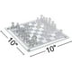 thumbnail image 2 of Juego de ajedrez Gamie Premium de vidrio de 25 cm con 32 pulgadas esmeriladas y transparentes, 2 of 8
