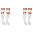 thumbnail image 2 of Qarigey 1 par de calcetines de fútbol Hasta la rodilla Calcetín de fútbol de verano Mantener caliente Clima frío Protección del tobillo Deportes Type2 NO2 Qarigey CBP215305, 2 of 5