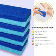 thumbnail image 4 of Foot Pumice Stone 4-Pack – Dual-Sided Callus Remover for Feet, Hard Skin & Cracked Heels Exfoliator, Pedicure Scrubber for Smooth Soft Feet (Blue), 4 of 6