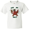 thumbnail image 3 of Inktastic Mardi Gras Let's Get Cray Crayfish with Beads Youth T-Shirt, 3 of 5