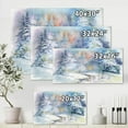 thumbnail image 4 of Designart Winter Landscape With Snowy River I Canvas Wall Art, 4 of 4
