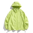 thumbnail image 2 of Manteau Coupe-Vent à Capuche de Protection Solaire pour Homme avec Poches Zippées, Manches Longues, Tenue Décontractée d'Extérieur pour Randonnée, Pêche, Plage, Vacances, Golf / IhhxPro, Vert 3TG, 2 of 8