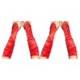 thumbnail image 3 of Qarigey Guantes florales de encaje con lentejuelas, ropa de mano sin dedos, manoplas para niña, traje de noche de boda elástico, actuación Type4 NO4, 3 of 6