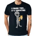 thumbnail image 1 of Playera Hombre The LabelI Found This - It's Vibrating - Cat & Alien T-Shirt Selected pure cotton interesting design DIY short sleeve t-shirt for men, soft and breathable, suitable for all seasons, c, 1 of 8