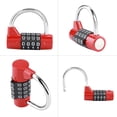 thumbnail image 2 of LYUMO 4 Dial Digit Code Combination Padlock Travel Suitcase Gym Locker Security Password Lock,Password Lock, Door Password Lock, 2 of 8