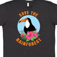 thumbnail image 4 of Inktastic Save the Rainforest Toucan Illustration T-Shirt, 4 of 5
