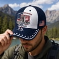 thumbnail image 2 of JULMCOMO 9/11 25th Anniversary Baseball Cap 2001-2026 Never Forget American Flag Hat Contrast Color Adjustable Patriotic Hat for Unisex B, 2 of 6