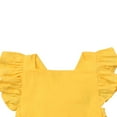thumbnail image 4 of Baby Girl Ruffle Solid Color Romper Jumpsuit Outfit Sunsuit, 4 of 5