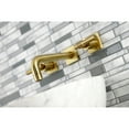 thumbnail image 3 of Kingston Brass KS6127ML Milano Double-Handle Wall Mount Bathroom Faucet, Brushed Brass, 3 of 8