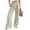 Light Green, variant on Women's Gingham Palazzo Pants Smocked High Waist Wide Leg Trousers Casual Loose Plaid Straight Leg Slacks with Pockets for Beach