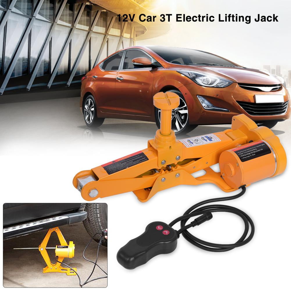 3 Ton Automotive Car Electric Jack 12V DC Floor Lift Emergency Repair Equipment 
