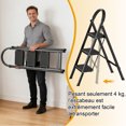 thumbnail image 2 of Yedigre 3 Step Ladder Folding Step Stool, for Home or RV Outdoor Work, Heavy Duty 330 lbs Load, 2 of 8