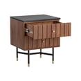 thumbnail image 4 of Sunpan Wellington 18.75" Modern Wood and Iron Night Stand in Brown/Black, 4 of 7
