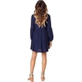 thumbnail image 2 of Uhndy Women's Long Sleeve Tunic Dress V Neck Loose Swing Shift Dresses-LQ, 2 of 2