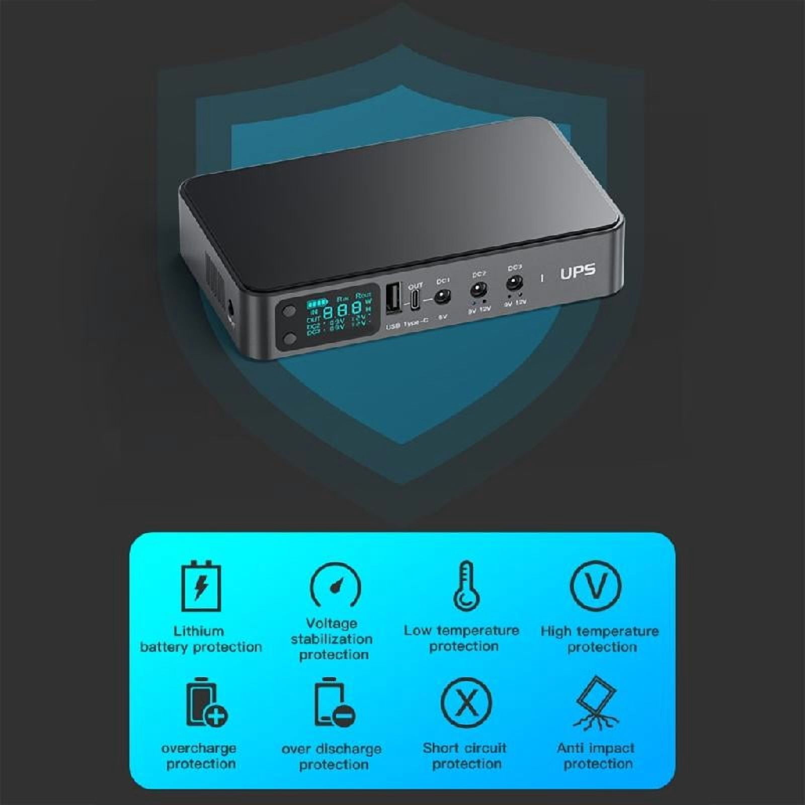 UPS Battery Backup 9000mAh/10400mAh/18000mAh Small Uninterruptible Power Supply
