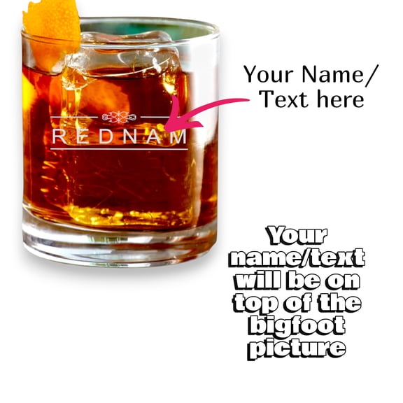 Personalized - 10oz Rocks glass and 25oz Beer mug with handle
