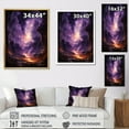 thumbnail image 4 of Designart "Dreaming Landscape Of Orbital Overture" Abstract Landscape Floater Framed Canvas Prints, 4 of 5