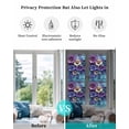 thumbnail image 4 of Window Privacy Film Purple Flowers Stained Glass Window Film Decorative Sun Block Window Cover Spring Vintage Walls Pastoral Country Window Clings Static Adhesive Sticker for Bathroom 23.6"x78.7", 4 of 6