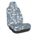 thumbnail image 1 of Wukai Blue Bathroom Full Set Car Seat Covers with Soft Padding Universal Auto Front Seats Protector and Cushion Mat, 1 of 5