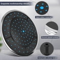 thumbnail image 4 of 1Pcs 25Cm Plastic Round Shape Rainfall Powered Shower Room Top Shower Roof Head Nozzle Cabin Access, 4 of 5