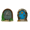 thumbnail image 1 of Puerta Hadas Casa Muñecas Elfo en Miniatura Artesanía para Árboles Jardín (2), 1 of 9