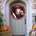 thumbnail image 5 of Halloween Wreath Outdoor Indoor, Decorations Creative Scary Party, 5 of 5