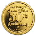 thumbnail image 2 of 1/4 oz Gold - Disney's Snow White 50th Anniv (Witch, w/Box & COA), 2 of 4