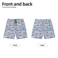 thumbnail image 2 of Wukai Clown Fish Print Teen Beach Trunks with Compression Liner Swimsuit Quick Dry Beach Sports Shorts with Pocket - Medium, 2 of 8