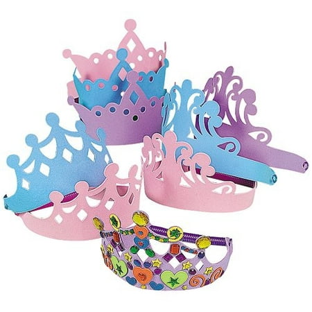 Foam Princess Tiaras Crowns Party Dress-up Role Play Accessory 2 dozen