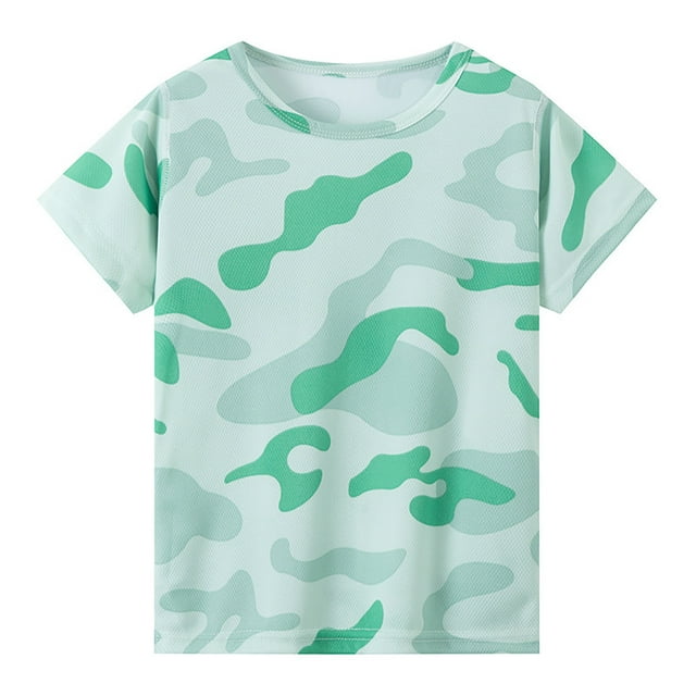 REDARER T-Shirts Garçons - T-Shirt à Manches Courtes Rayé Col Rond Doux Décontracté pour Enfants, T-Shirts Filles, Taille : 3-4 Ans
