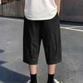 thumbnail image 5 of Mavick Sweatpants for Men Summer Sweat Shorts Elastic Waist Athletic Casual Drawstring Pocketed 3/4 Pants, 5 of 9