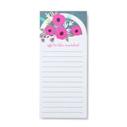 Roobee Floral 'Off To The Market' Magnetic Notepad