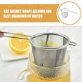 thumbnail image 4 of Large Tea Strainer Fine Mesh Strainer For Kitchen Stainless Steel Cocktail Sieve Food Sifters Liquid Strainer Cup Strainer For Loose Leaf Tea For Home Office, 4 of 8
