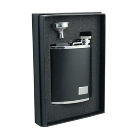 

Visol VSET109 Zen 7oz Black Leatherette Stainless Steel Flask Gift Set