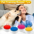 thumbnail image 4 of 4Pcs Dog Button 4 Colors Dog Talking Button Battery Powered Recordable Button Fun Dog Communication Button Portable Pet Training Buzzer 30 Seconds Voice Recording Easy to Use for Dogs Pet, 4 of 11