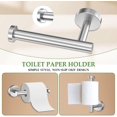 thumbnail image 4 of 5-Piece Towel Bar Set Brushed Nickel Bathroom Hardware Set Include Towel Bar Towel Ring Paper Towel Holder Coat Hooks Stainless Steel Wall-Mounted 23.6 in, 4 of 14