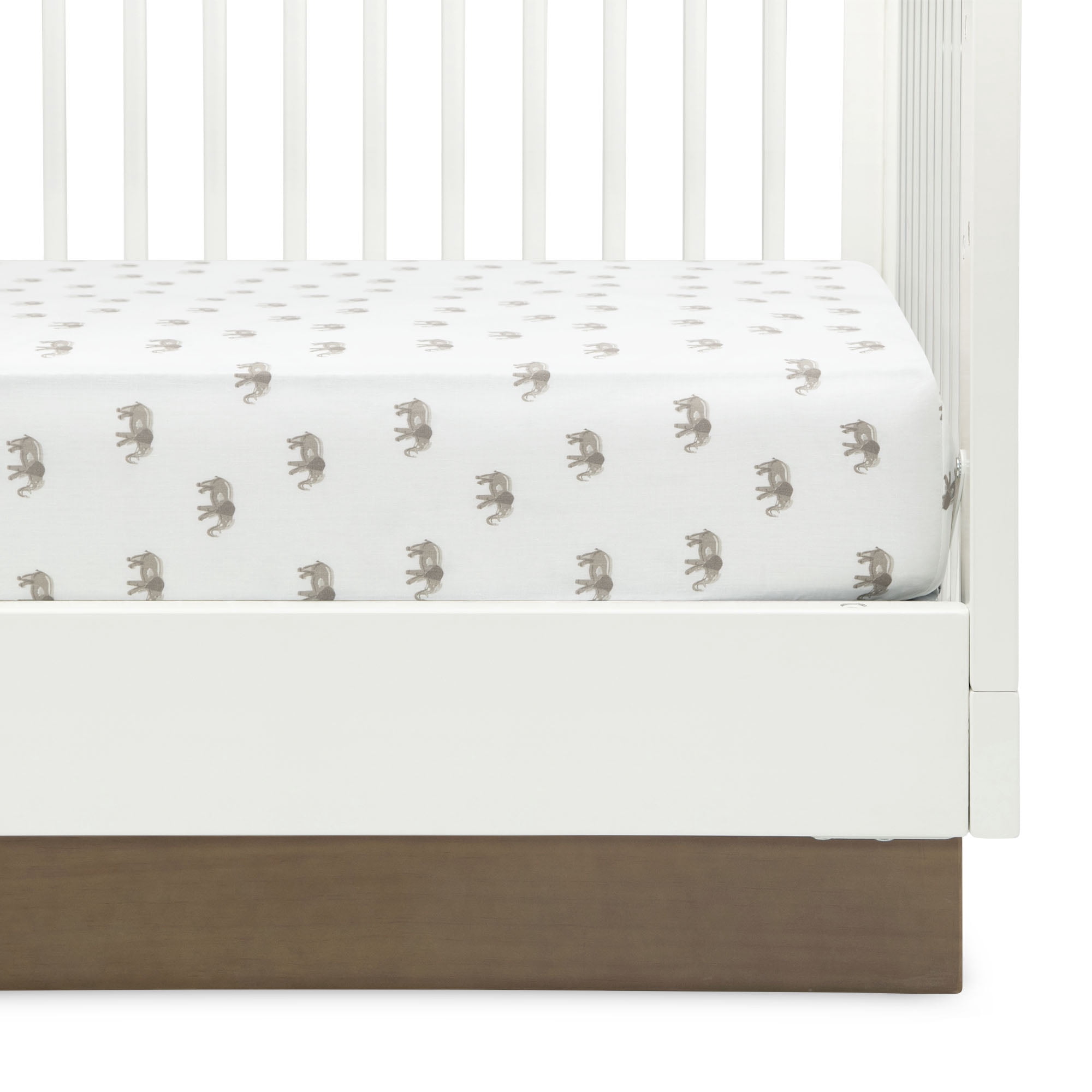Delta Children Fitted Crib Sheets for Girls and Boys - Crib Sheet for Standard Crib and Toddler Mattresses - 28x52 Inch (Pack of 2), Safari Friends