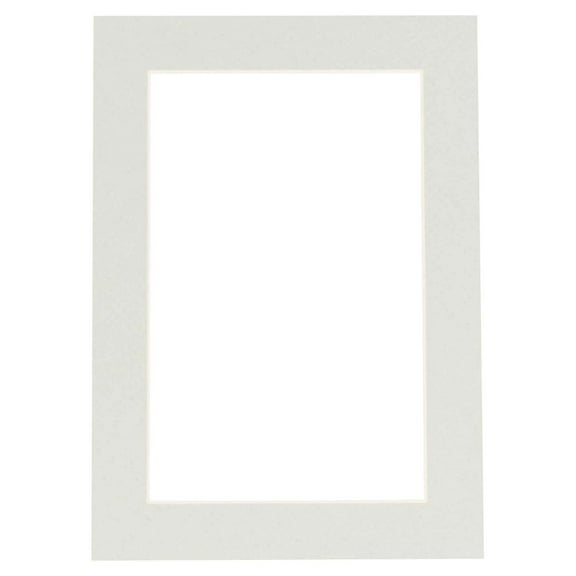 Grey 5x7 Picture Frame Mats with White Core for 4x6 Pictures - Fits 5x7 Frame - One Mat