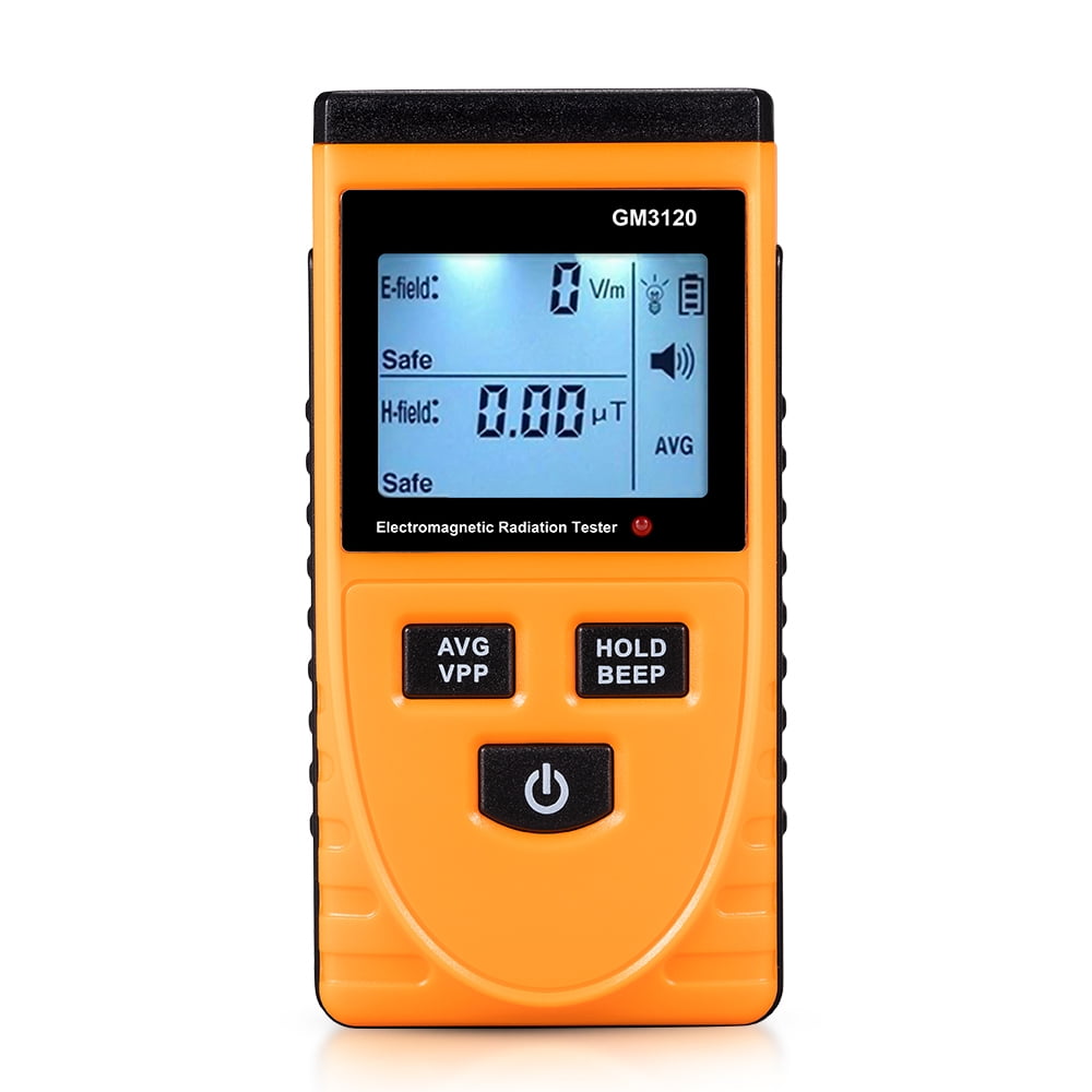 Radiation Tester, Electromagnetic Radiation Detector Stable Reading  Response With Sound and Light Alarm For Protection