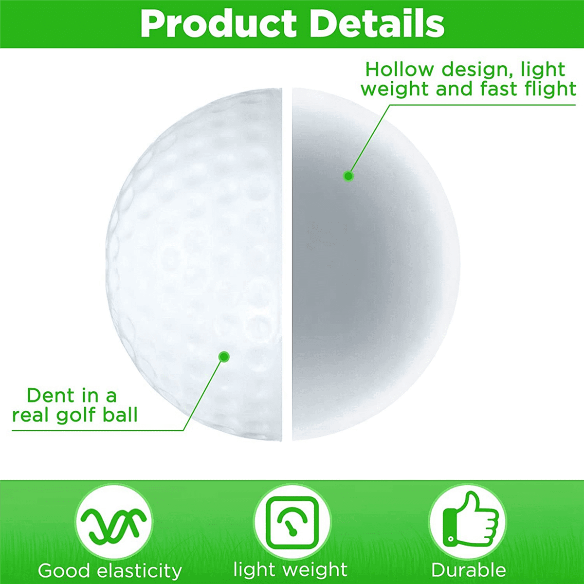 200 Pcs Golf Practice Hollow Golf Training Golf Balls with Mesh Drawstring Storage Bags for Training