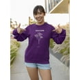 thumbnail image 2 of Deams Come True Peonies Sweatshirt Women -Image by Shutterstock, Female XX-Large, 2 of 4