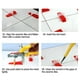 thumbnail image 4 of 100pcs 35*35mm Tile Leveler Leveler Positioner Leveling Aids Masonry Paving Floor Tile Plastic Transparent, 4 of 11