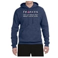 thumbnail image 2 of Donâ€™t Let Friends ALone Awareness Unisex Graphic Hoodie Sweatshirt, Vintage Heather Navy, Large, 2 of 3