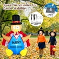 thumbnail image 6 of Costway 6 FT Thanksgiving Inflatable Turkey Harvest Day Decoration for Lawn w/Lights, 6 of 9