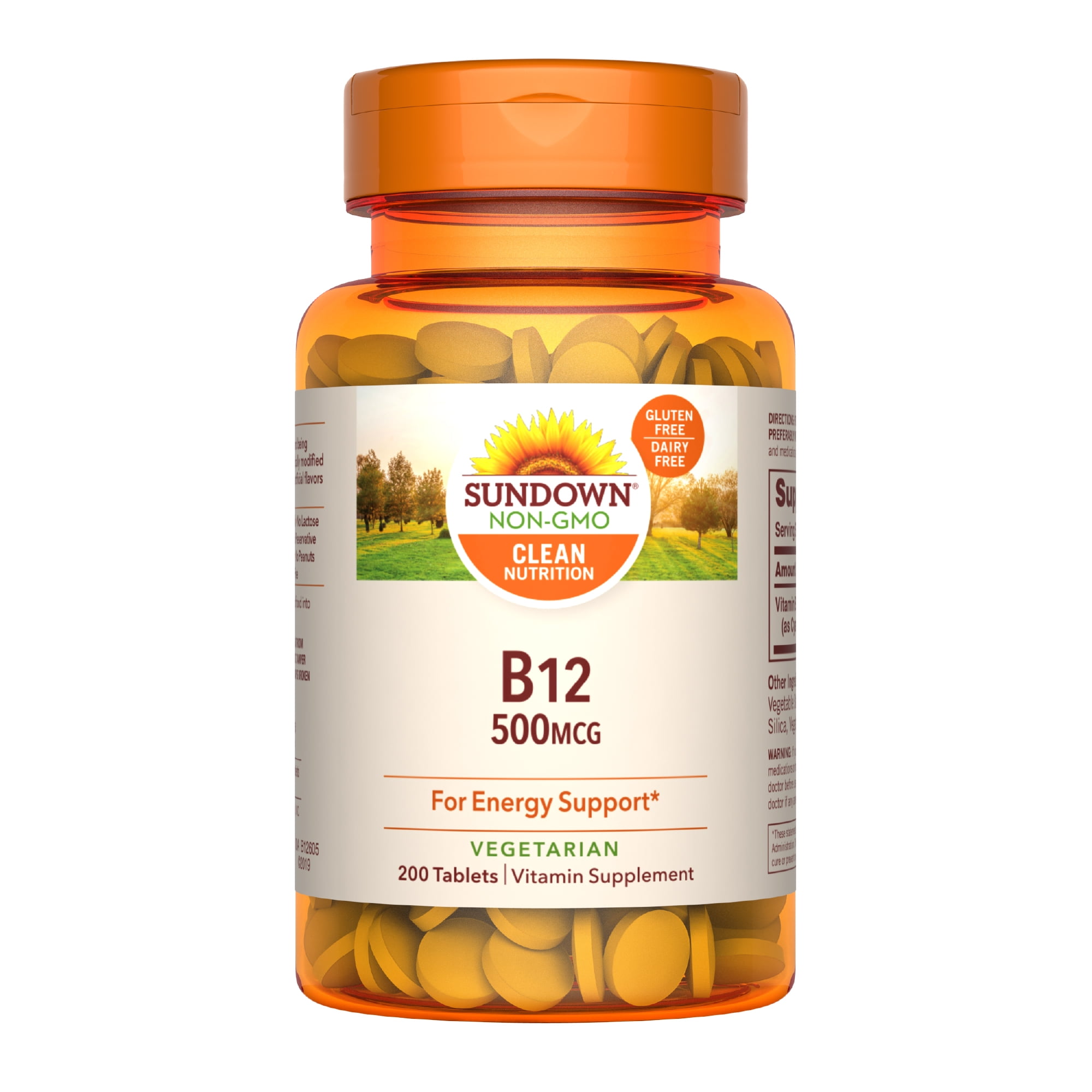 Sundown Vitamin B12 500 mcg, Supports Nervous System And Cellular